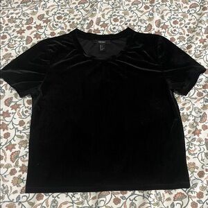 Forever 21 Black Velvet Top